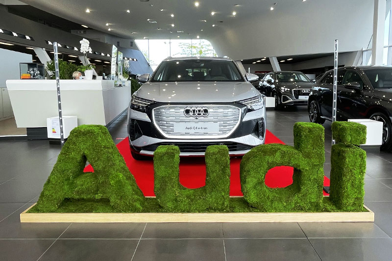 Logo Audi végétalisé