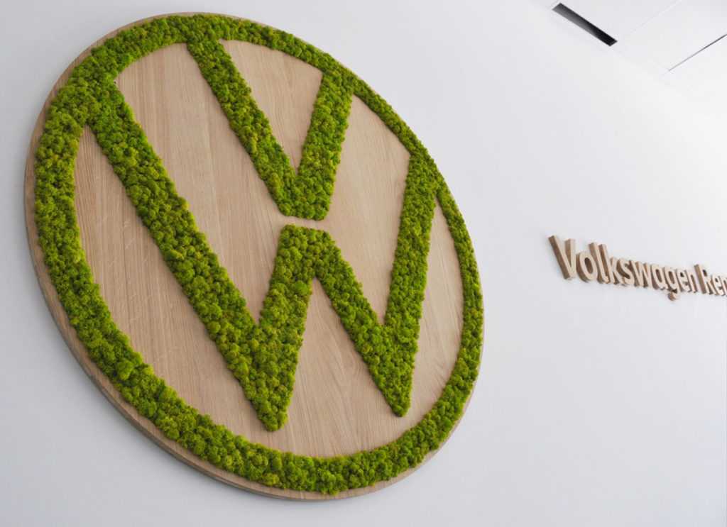 Volkswagen et son logo vert