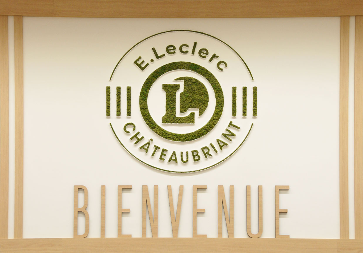Lichen stabilisé pour le logo E. Leclerc
